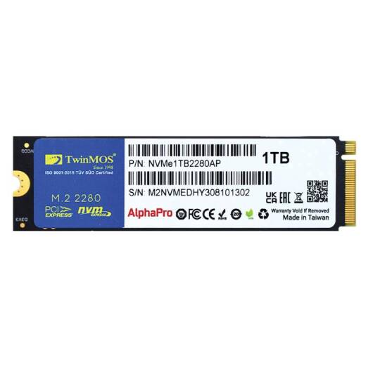1 TB TWINMOS M.2 PCIe NVMe 36003250 NVMe1TB2280AP - 5