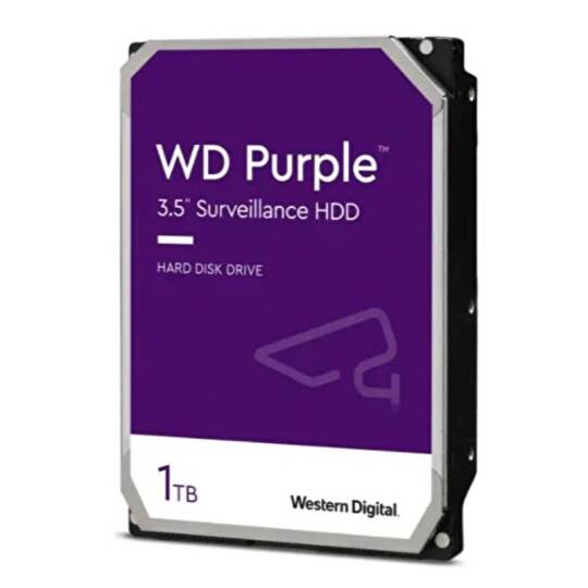 1 TB WD 3.5 PURPLE SATA3 5400RPM 64MB 724 GUVENLIK WD11PURZ (3 YIL RESMI DIST GARANTILI)