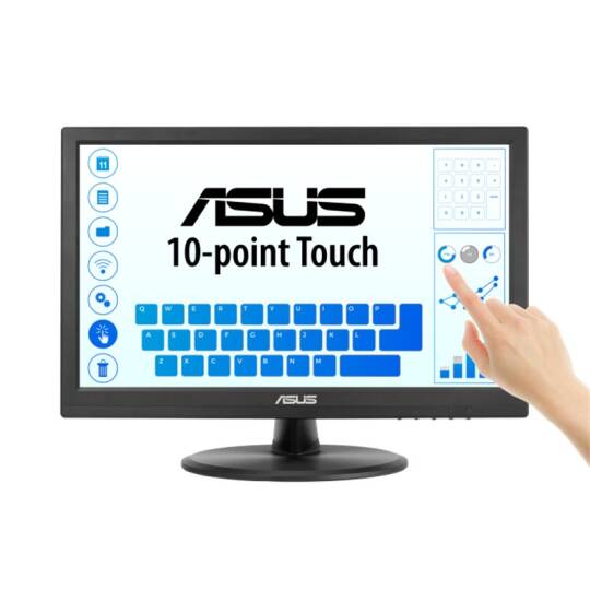 15.6 ASUS VT169HE IPS 5MS 60MHZ 1XVGA 1XHDMI FHD 1920X1080 DOKUNMATİK EKRAN FLICKER FREE ÇERÇEVESİZ VESA SİYAH - 8