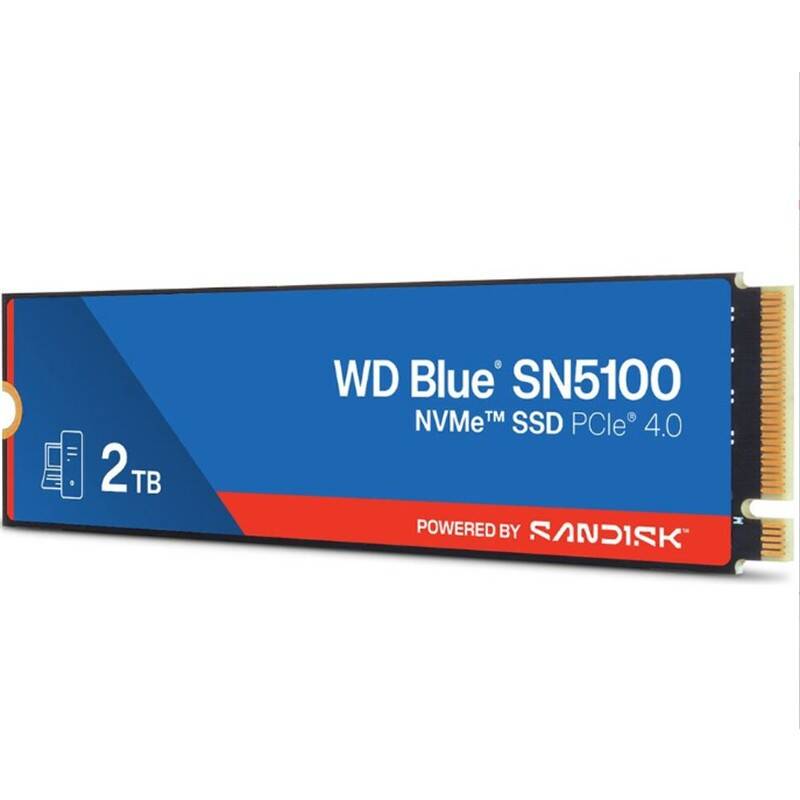 2 TB WD BLUE SN5100 PCI-4.0 5000MBS 4000MBS M2 SSD WDS200T5B0E - 1