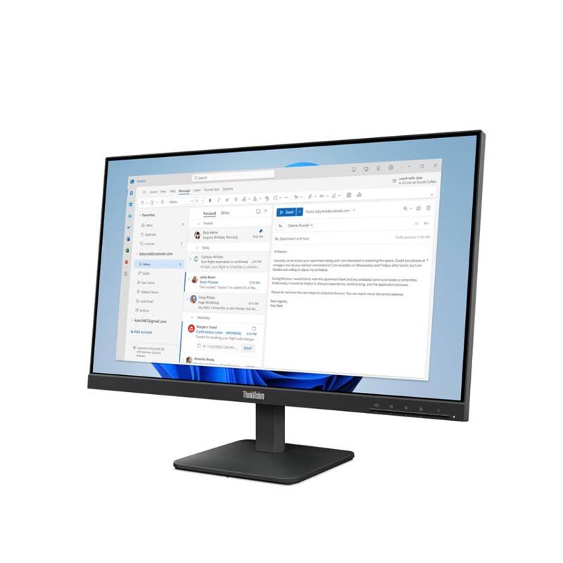 23.8 LENOVO S24-4E THINKVISION 64B5KAT1TK 4MS 100HZ HDMI+VGA WLED MONITOR - 10