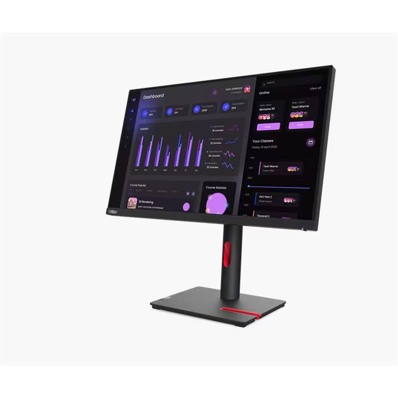 23.8 LENOVO T24I-30 THINKVISION 63CFMATXTK 4MS 60HZ HDMI+VGA+DP PIVOT MONITOR - 8