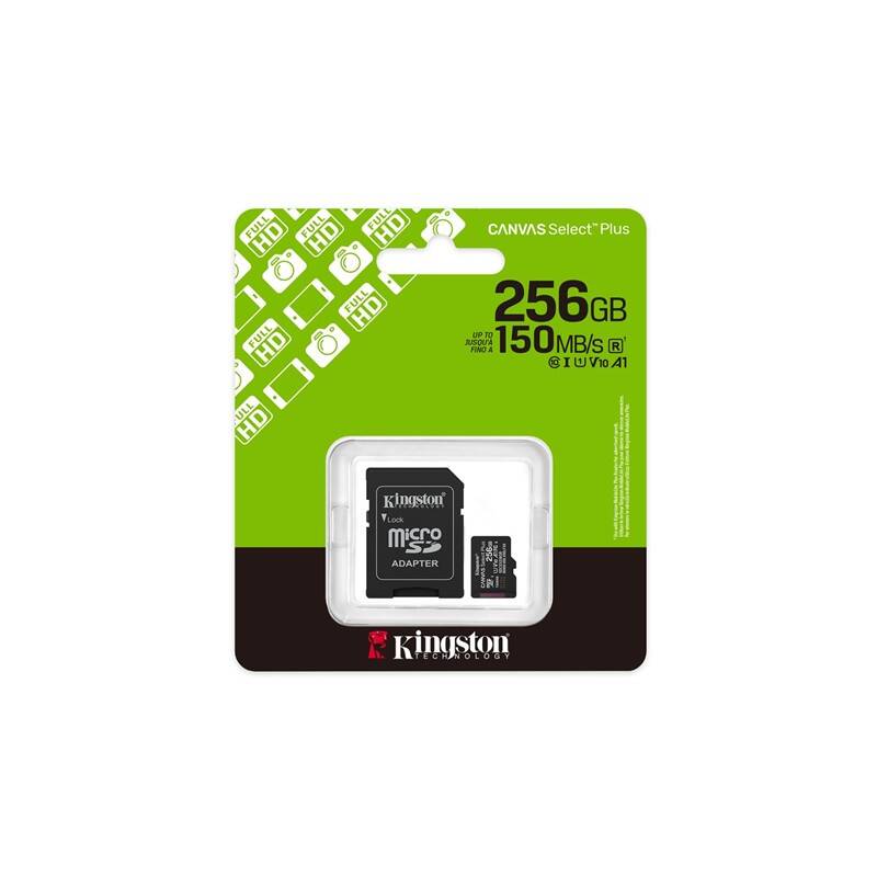 256 GB KINGSTON CANVAS SELECT PLUS MICRO SD CARD CL10 SDCS3256GB - 1