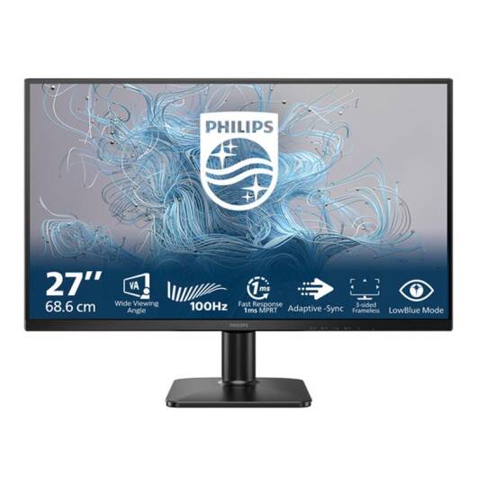 27 PHILIPS 27E2N1100L00 1MS 100MHZ 1XVGA 1XHDMI FHD 1920X1080 VESA SİYAH - 2