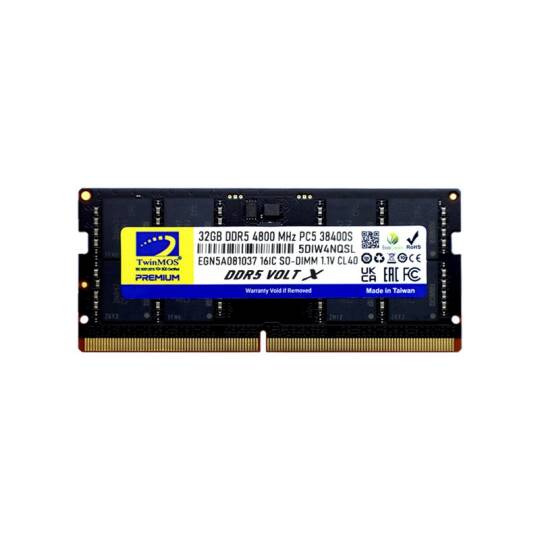 32 GB DDR5 4800MHZ TWINMOS NB TMD532GB4800S40 - 3