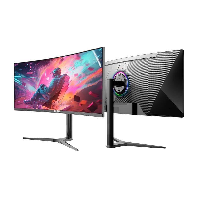 34 CUBE PA-34V165C VA 1MS 165HZ HDMI DP TYPE-C USB 2K WQHD 3440X1440 FREESYNC CURVED YUKSEKLIK AYARI VESA RGB SIYAH GAMI - 7