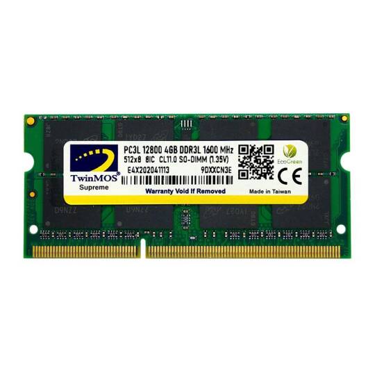 4 GB DDR3 1600MHZ TWINMOS 1.35 CL11 NB MDD3L4GB1600N - 4