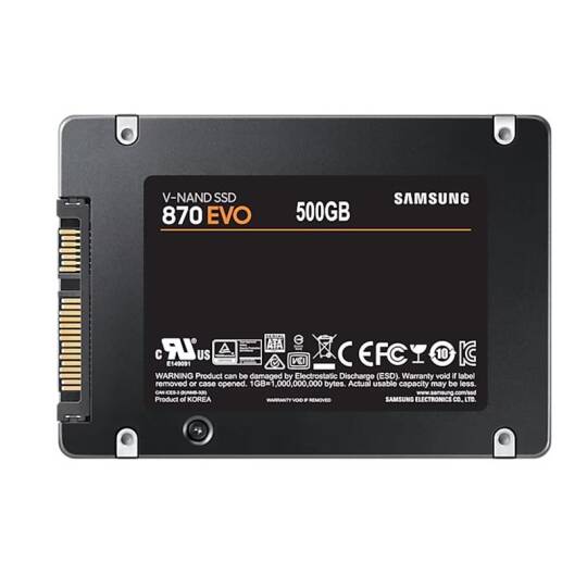 500 GB 870 EVO SAMSUNG 2.5 SATA3 MZ-77E500BW 560-530 MBS SAMSUNG TR GARANTILI - 11