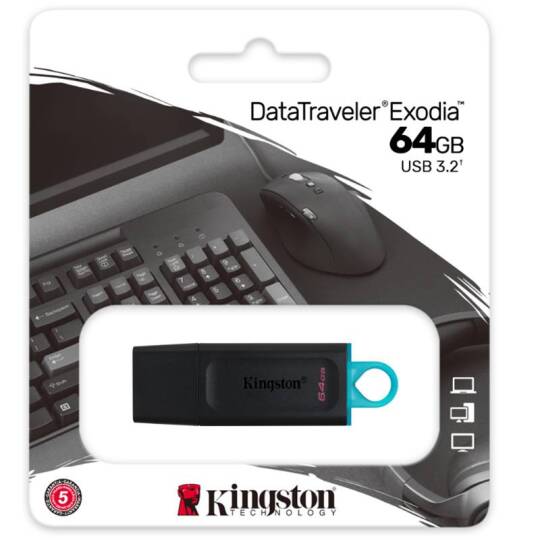 64 GB KINGSTON EXODIA USB BELLEK 3.2 DT DTX64GB - 4