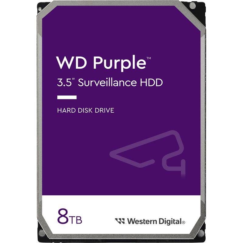 8 TB WD 3.5 PURPLE SATA3 5640RPM 256MB 724 GUVENLIK WD85PURZ (3 YIL RESMI DIST GARANTILI) - 2