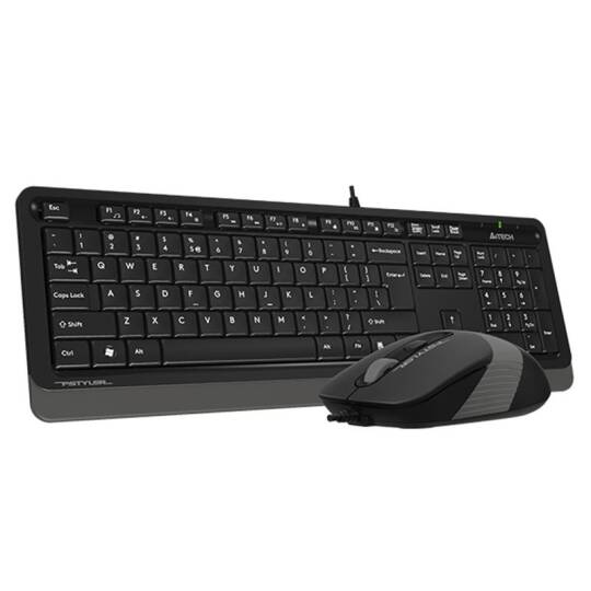 A4 TECH F1010 Q USB GRİ MM KABLOLU KLAVYE MOUSE SET - 7