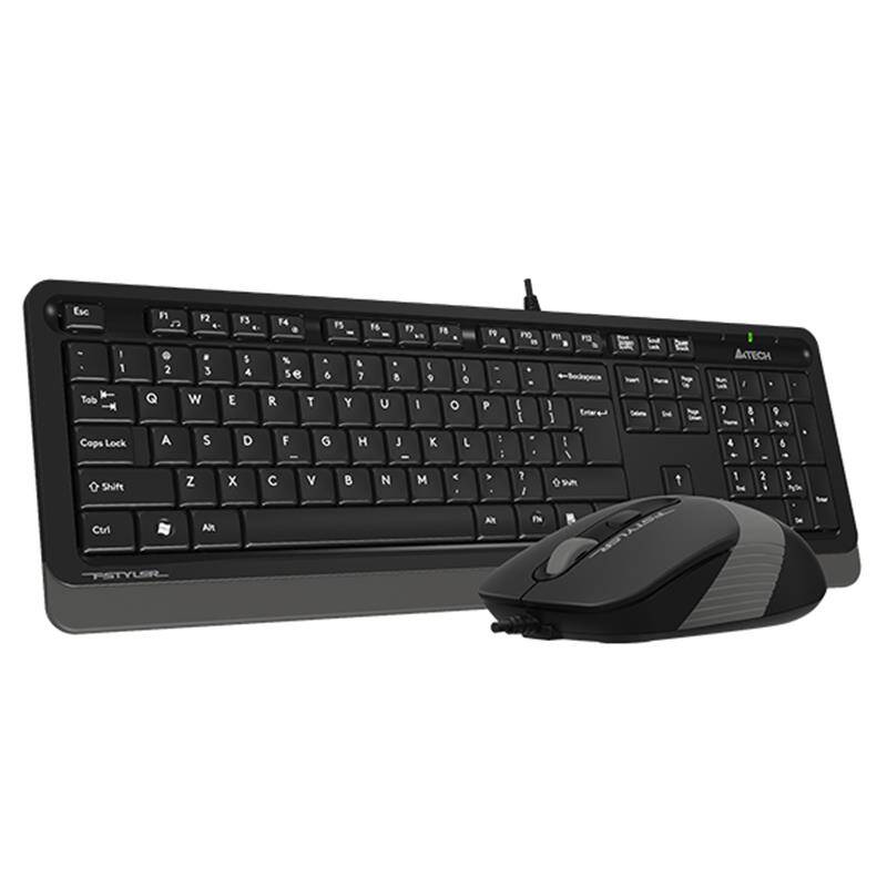A4 TECH F1010 Q USB GRİ MM KABLOLU KLAVYE MOUSE SET - 7