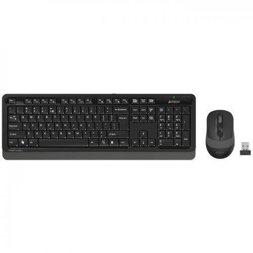 A4 TECH FG1010 GRİ Q MM 2.4G KABLOSUZ KLAVYE MOUSE SET - 1