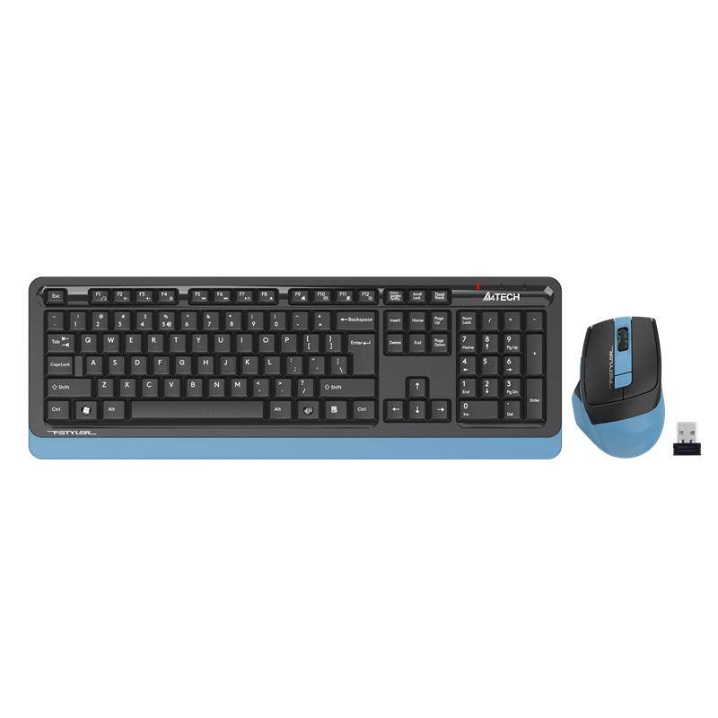 A4 TECH FG1035 MAVİ Q MM 2.4G KABLOSUZ KLAVYE MOUSE SET - 2