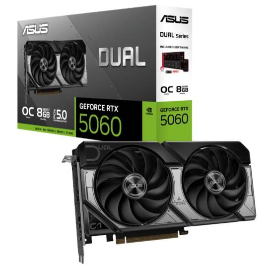 ASUS GEFORCE DUAL-RTX5060-O8G 8GB GDDR7 128BIT 1XHDMI 3XDP EKRAN KARTI - 5