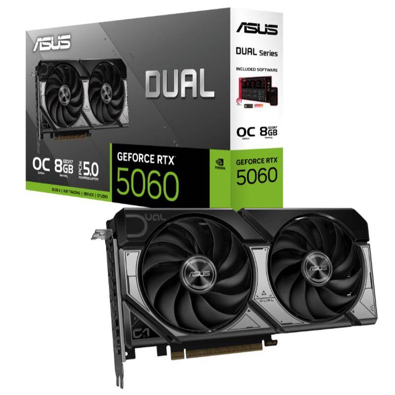 ASUS GEFORCE DUAL-RTX5060-O8G 8GB GDDR7 128BIT 1XHDMI 3XDP EKRAN KARTI - 2