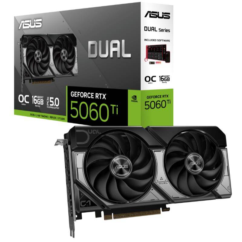ASUS GEFORCE DUAL-RTX5060TI-O16G 16GB GDDR7 128BIT 1XHDMI 3XDP EKRAN KARTI - 2