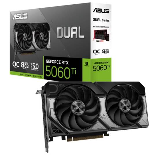 ASUS GEFORCE DUAL-RTX5060TI-O8G 8GB GDDR7 128BIT 1XHDMI 3XDP EKRAN KARTI - 8