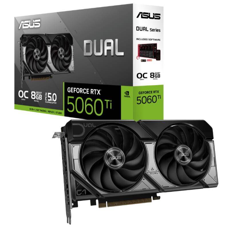 ASUS GEFORCE DUAL-RTX5060TI-O8G 8GB GDDR7 128BIT 1XHDMI 3XDP EKRAN KARTI - 8