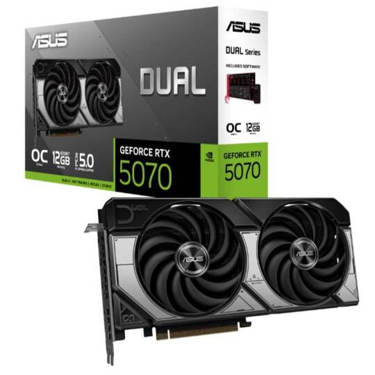 ASUS GEFORCE DUAL-RTX5070-O12G 12GB GDDR7 192BIT 3XDP 1XHDMI EKRAN KARTI - 5