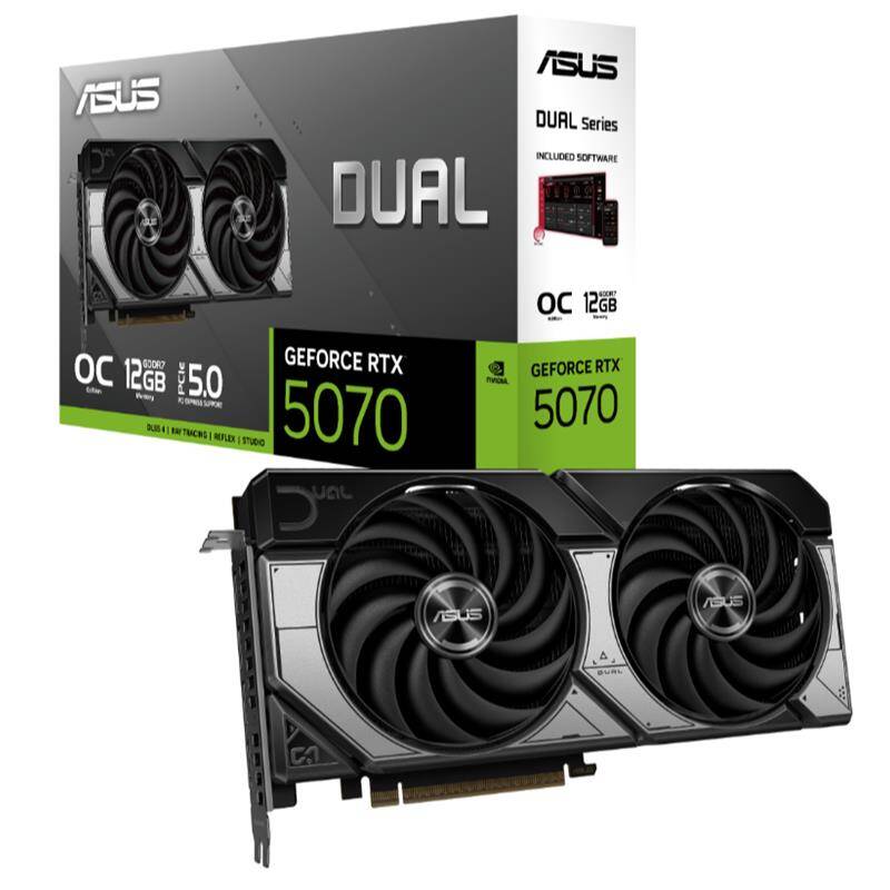ASUS GEFORCE DUAL-RTX5070-O12G 12GB GDDR7 192BIT 3XDP 1XHDMI EKRAN KARTI - 5