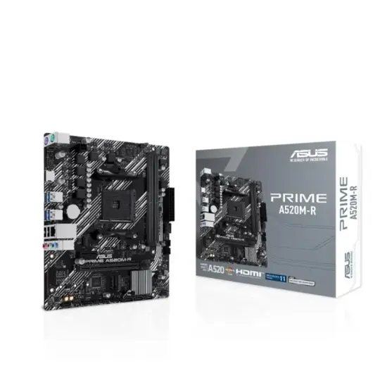 ASUS PRIME A520M-R DDR4 5100MHZ 1XHDMI 1XM.2 USB2.0 MATX AM4 (AMD AM4 50004000 3000 SERİSİ İLE UYUMLU) - 8