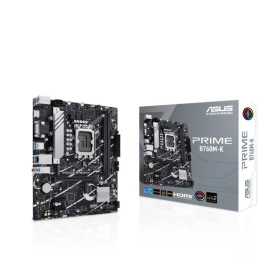 ASUS PRIME B760M-K DDR5 8000MHZ 1XVGA 1XHDMI 2XM.2 USB 3.2 MATX 1700P (12.  13. VE 14. NESİL İŞLEMCİ UYUMLU)