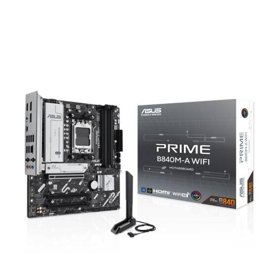 ASUS PRIME B840M-A WIFI DDR5 7600MTS 1XHDMI 2XDP 3XM.2 AM5 (AMD AM5 900080007000 SERİLERİ İLE UYUMLU) - 5