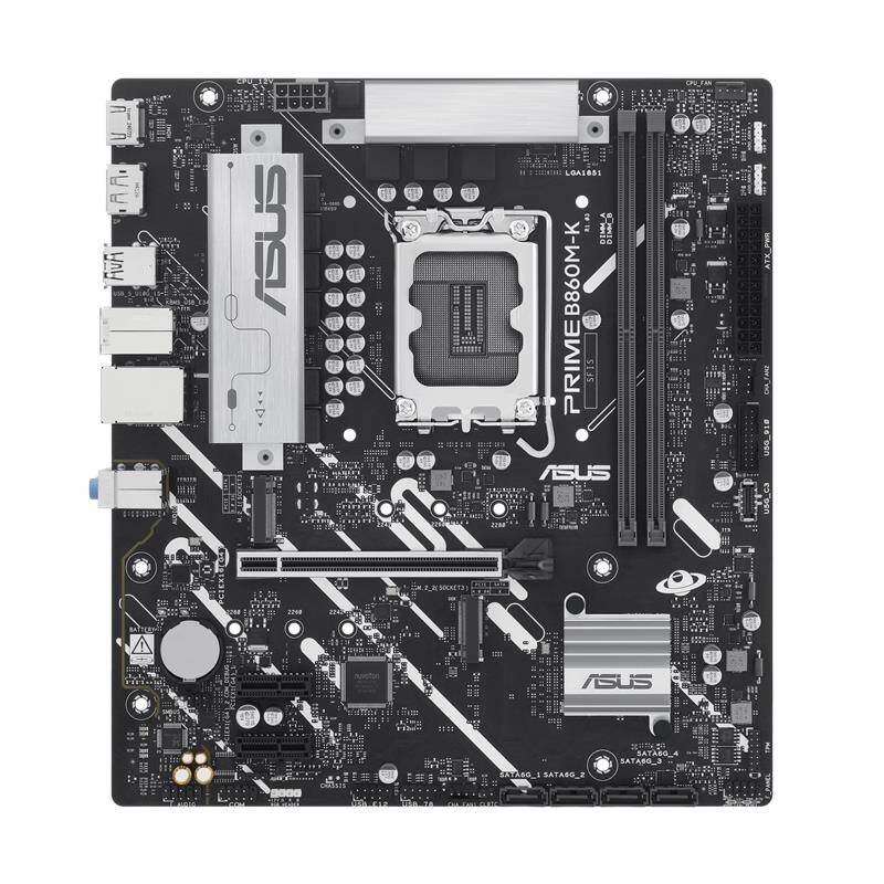 ASUS PRIME B860M-K DDR5 8800MTS 1XHDMI 1XDP 2XM.2 USB 3.2 MATX 1851P (INTEL ULTRA PROCESSORS SERIES 2) - 1