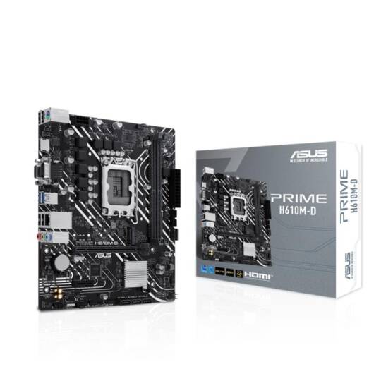 ASUS PRIME H610M-D DDR5 5200MHZ(OC) 1XVGA 1XHDMI 1XM.2 USB 3.2 MATX 1700P (12.  13. VE 14. NESİL İŞLEMCİ UYUMLU) - 4