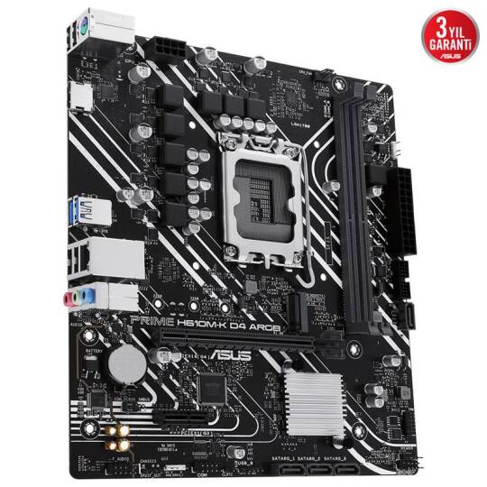 ASUS PRIME H610M-K D4 ARGB DDR4 3200MHZ 1XHDMI 1XM.2 USB 3.2 MATX 1700P (12.  13. VE 14. NESİL İŞLEMCİ UYUMLU) - 12
