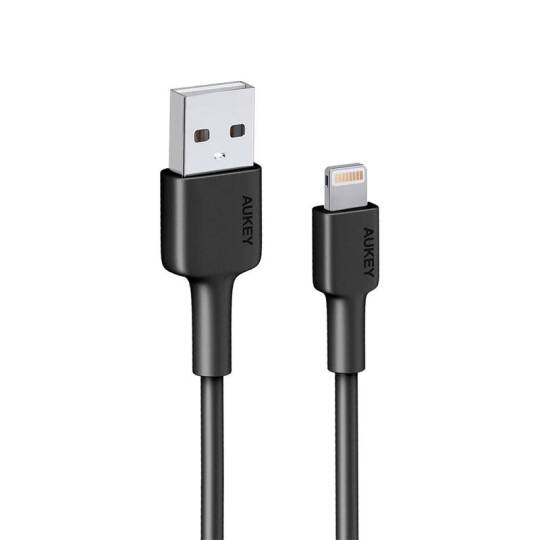 AUKEY CB-BAL7-BK NAYLON ÖRGÜLÜ USB-A LIGHTNING KABLOSU 0.9MT - 5