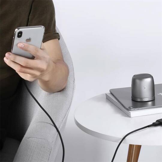 AUKEY CB-BAL7-BK NAYLON ÖRGÜLÜ USB-A LIGHTNING KABLOSU 0.9MT - 4