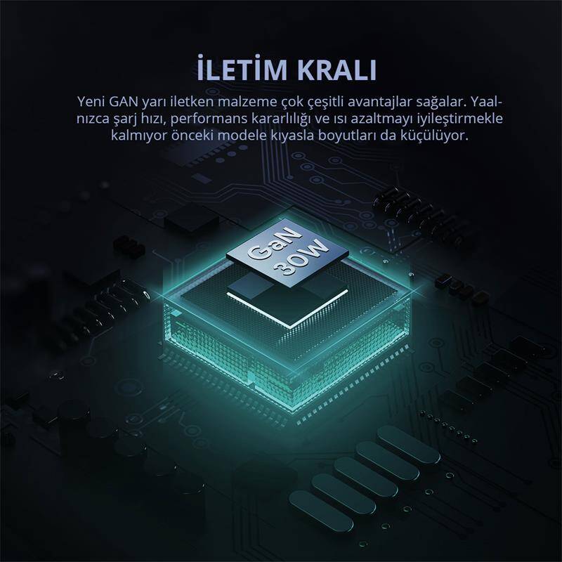 AUKEY PA-B1L-WH 30W OMNİA II MİNİ GAN TYPE-C PD ŞARJ ADAPTÖRÜ - 3