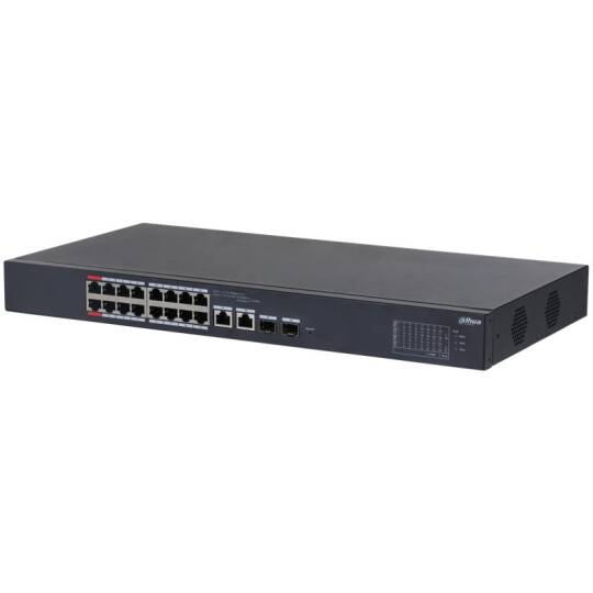 DAHUA CS4218-16ET-135 16 PORT 10100 + 2XRJ451GB SFP COMBO CLOUD YÖNETİLEBİLİR RACKMOUNT 135W POE SWITCH