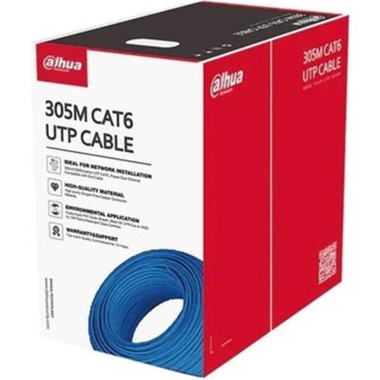 DAHUA PFM922I-6UN-C 305 METRE UUTP 23AWG CCA MAVİ RENK CAT6 KABLO - 3