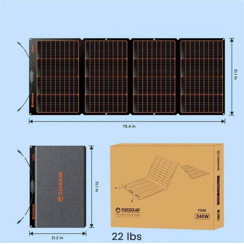 FLEXSOLAR F240 TAŞINABİLİR GÜNEŞ PANELİ 240W - 5