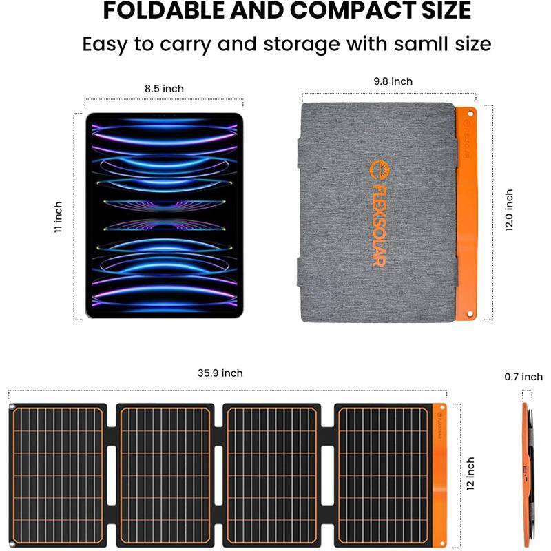 FLEXSOLAR S40 USB ÇIKIŞLI SOLAR PANEL 40W - 10