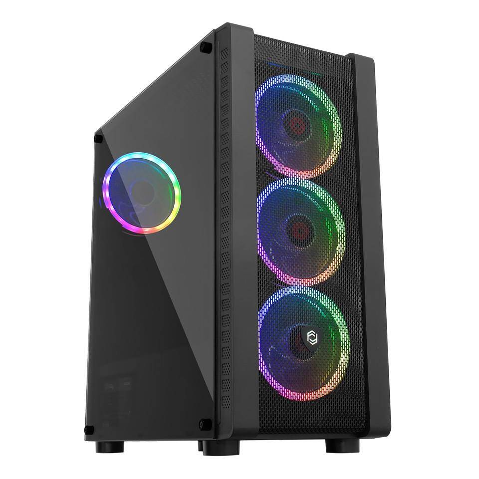 FRISBY FC-9320G 600W 80PLUS 4 X DUAL RGB KUMANDA MIDI TOWER KASA - 8