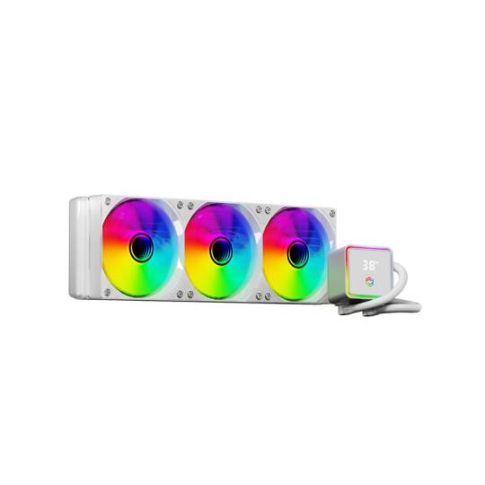 FRISBY FCL-360W ARGB 360 LIQUID COOLER WHITE - 3