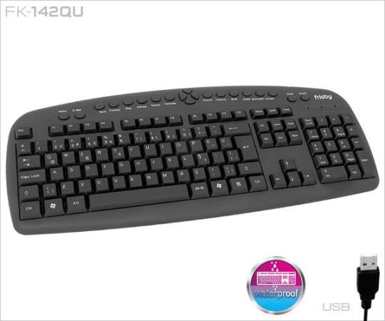 FRISBY FK-142QU USB Q TR MM SİYAH KABLOLU KLAVYE - 4