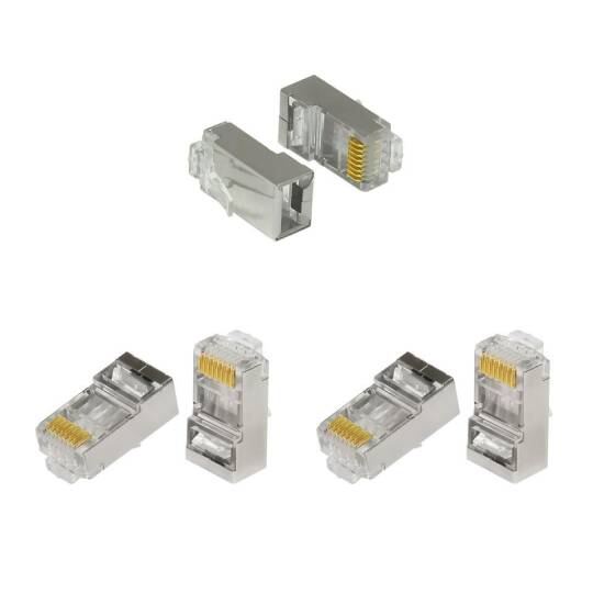 FRISBY FNW-RJ4522N RJ45 FTP CAT6 KONNEKTOR METAL 100LÜ PAKET - 7