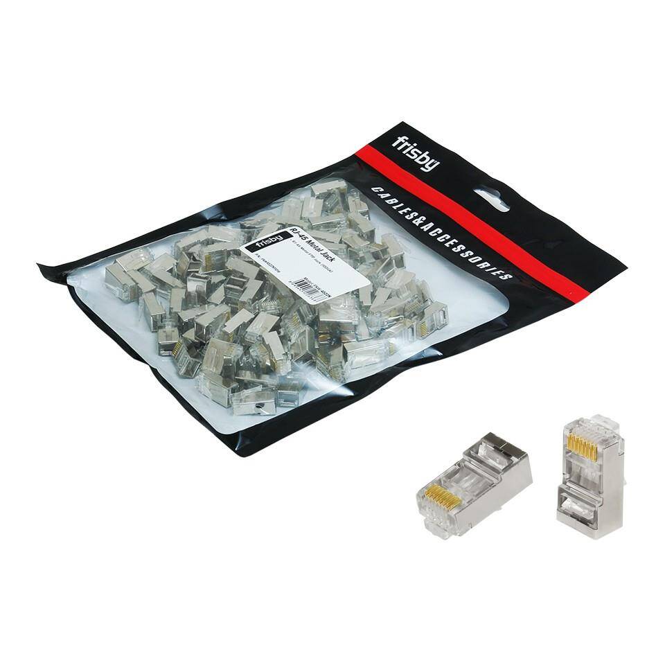 FRISBY FNW-RJ4522N RJ45 FTP CAT6 KONNEKTOR METAL 100LÜ PAKET - 2