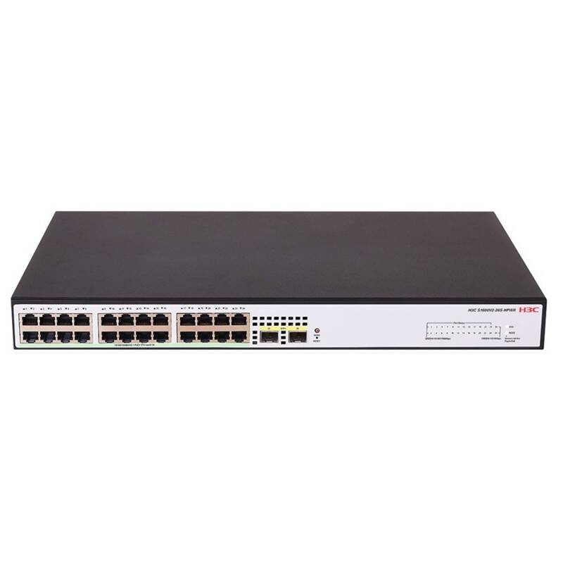 H3C AOLYNK S1600V2-18P-HPWR 16 PORT GIGABIT + 2XGB SFP UPLINK 240W POE YÖNETİLEBİLİR RACKMOUNT SWITCH - 4