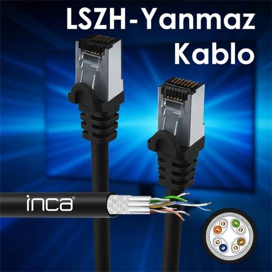 INCA ICAT7-500AG OUTDOOR SFTP 23 AWG LSZH NETWORK KABLO - 6