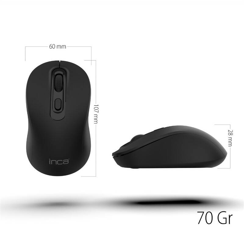 INCA IWM-288T  BLUETOOTH + WIRELESS ERGONOMIC DESIGN SILENT  MOUSE - 11