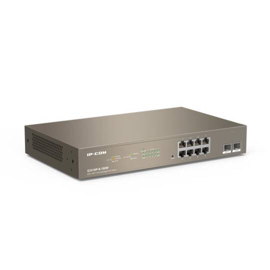 IP-COM G3310P-8-150W 8 PORT GIGABIT + 2X1GB SFP UPLINK L2CLOUD YÖNETİLEBİLİR RACK 130W POE SWITCH - 4