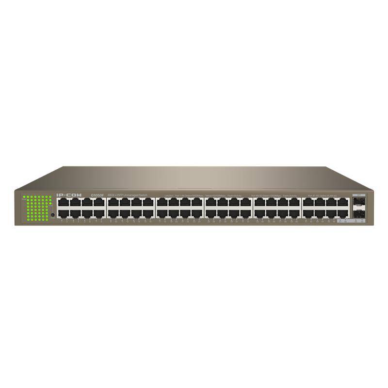 IP-COM IP-G1050F 48 PORT GIGABIT + 2X1GB SFP PORT RACKMOUNT SWITCH - 8