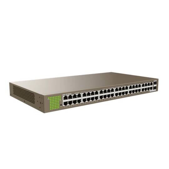IP-COM IP-G1050F 48 PORT GIGABIT + 2X1GB SFP PORT RACKMOUNT SWITCH - 7