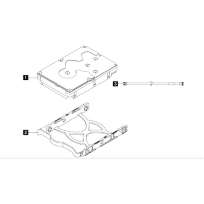 LENOVO THINKSYSTEM 4XB7A77446 ST50ST45 SERIES 3.5 2TB 7.2K SATA6GB NON-HOT SWAP 512N HDD - 4